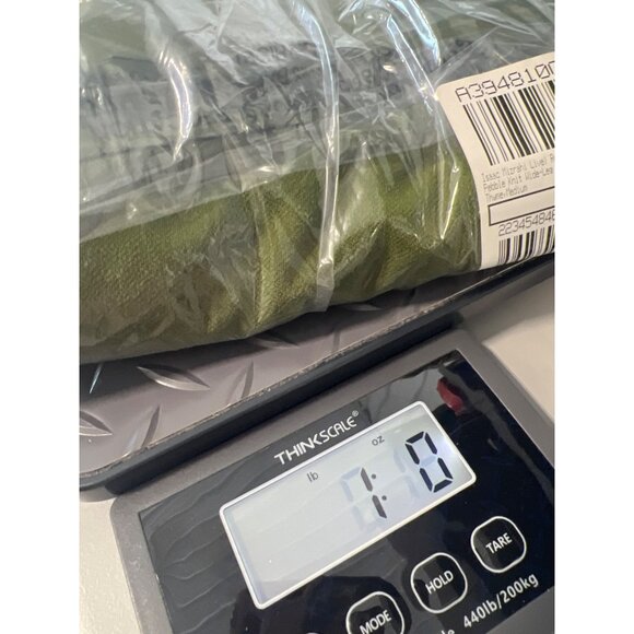 Isaac Mizrahi Live Regular Pebble Knit Wide Leg Pant Women Size Medium Thyme NEW - Picture 7 of 7